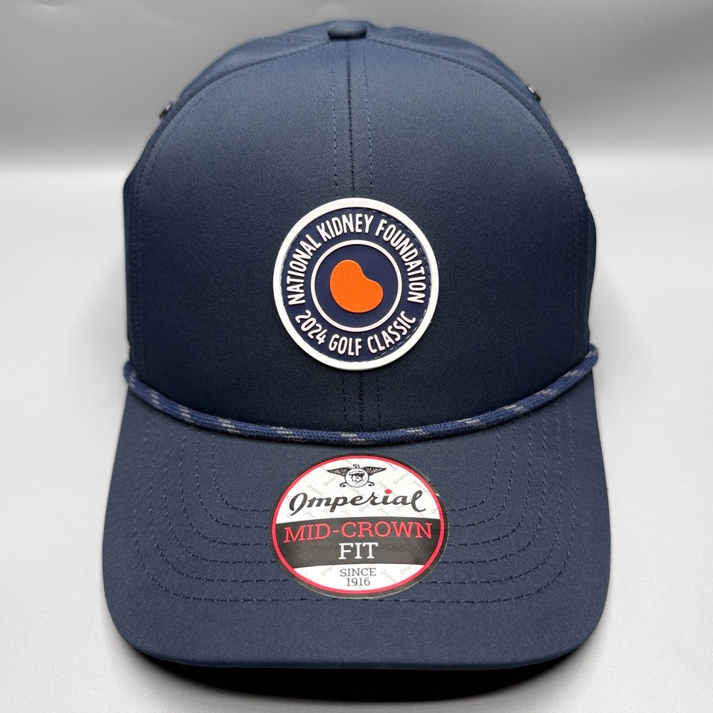 National Kidney Foundation 2024 Golf Classic Hat Cap Imperial Blue‎ Adjustable